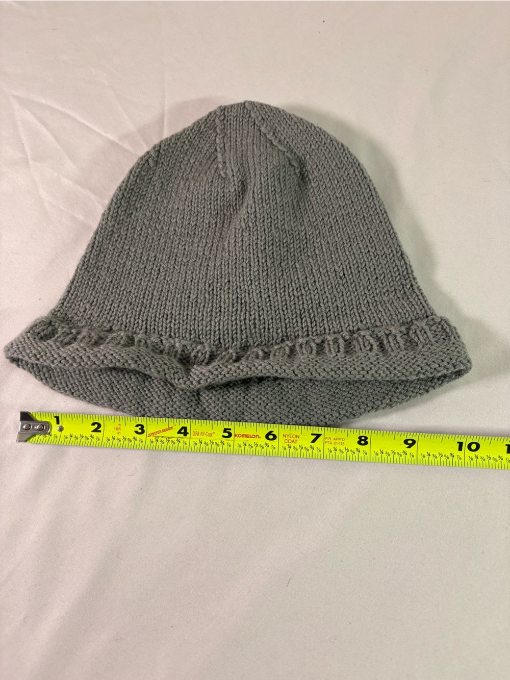 Kids Gray Knit Beanie Hat